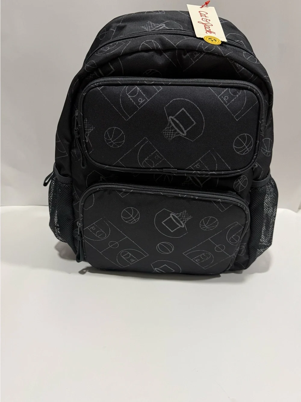 Kids Black Basketball Print School Backpack – New With Tags